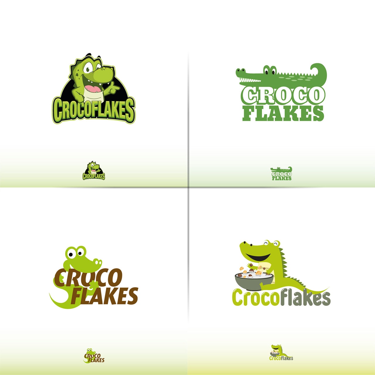 Crocoflakes Logo Proposals