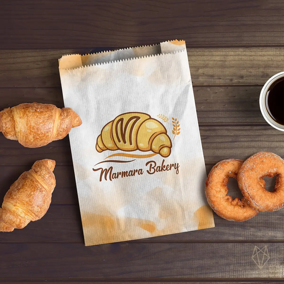 craft pack design for bakery