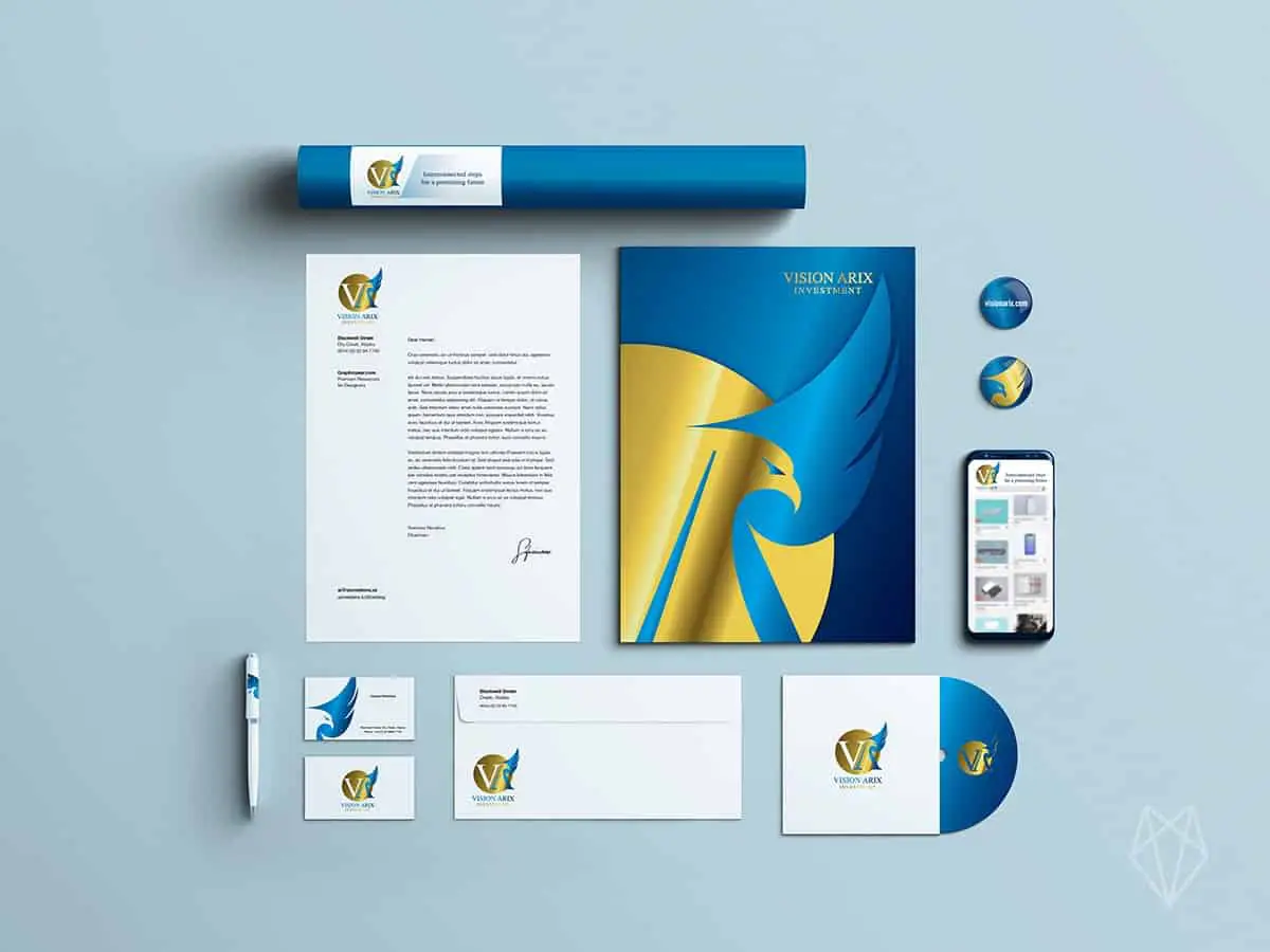 investment company branding artwork design