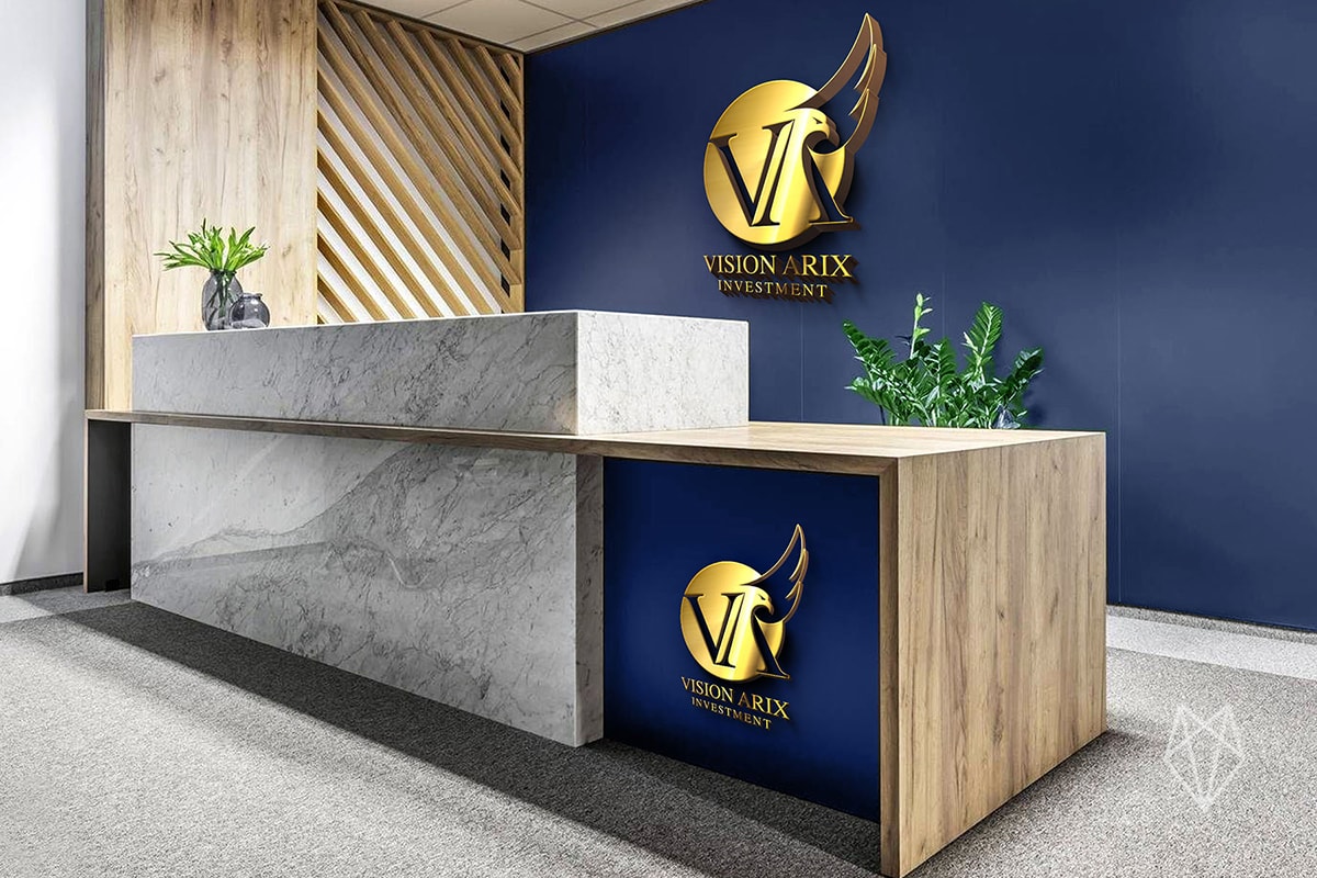 entrance reception artwork proposal for investment co in Dubai