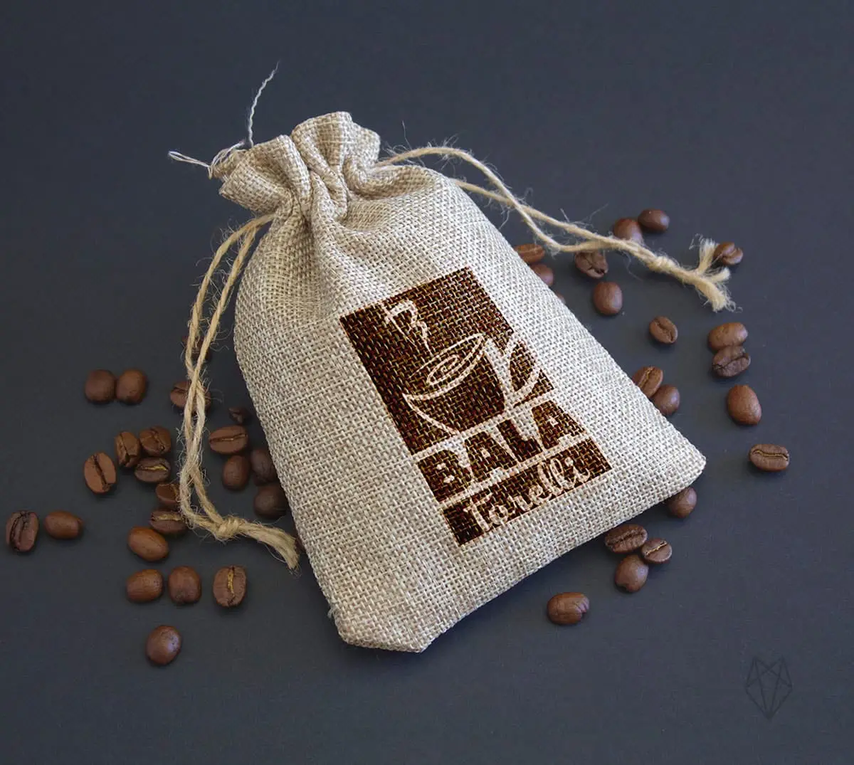 fabric pouch for coffee design